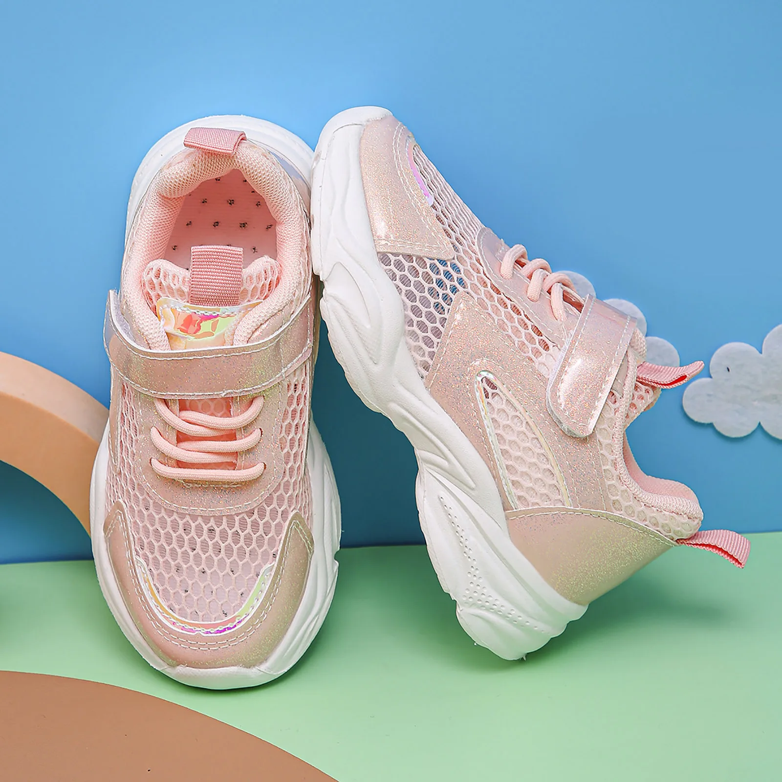 

Girls Platform Sneakers Kids Casual Sports Shoes Comfortable Soft Sole Walking Shoes For Children Fashion Toddler Sneakers