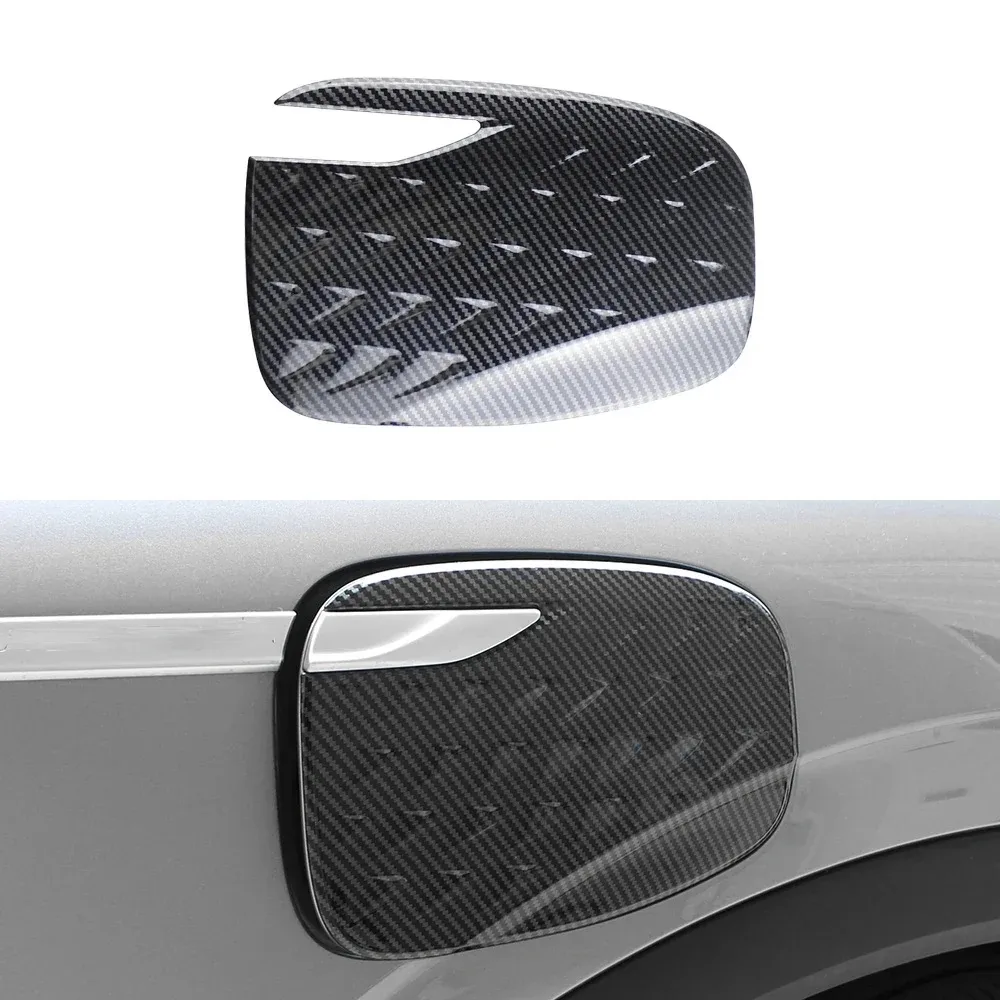 

Fuel Tank Cover Trim for BYD Atto 3 Yuan Plus 2022 2023 2024 Carbon Fiber Car Charging Port Decorative Sticker Accessories