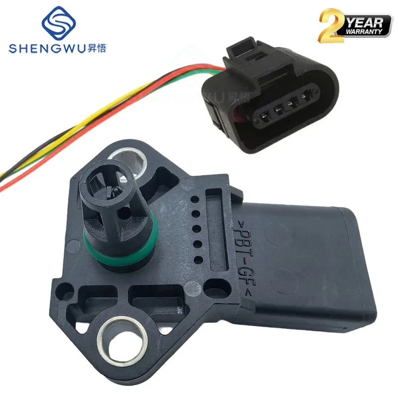 Sensor MAP de presión de sobrealimentación turbo 038906051D para Audi A3 A4 A6 TT VW Golf Jetta Passat CC Tiguan 1.8T 1.9TDI 2.0T B7 0261230073