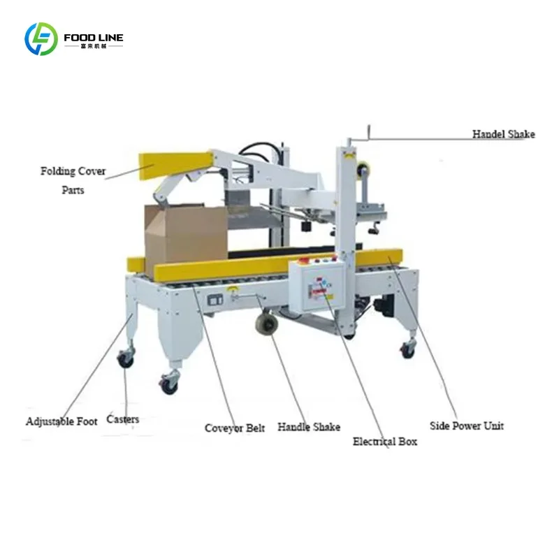 High Speed Automatic Carton Sealer Industrial Carton Tape Packaging Machinery For Logistics Workshop