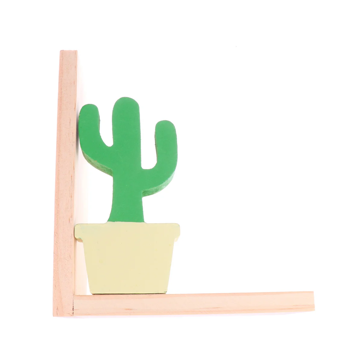 مساند كتب الصبار بتصميم إبداعي منظمات كتب خشبية للاستخدام المنزلي والمكتب، مجلدات كتب خشبية طبيعية تحافظ على الكتب باللون الأخضر #3