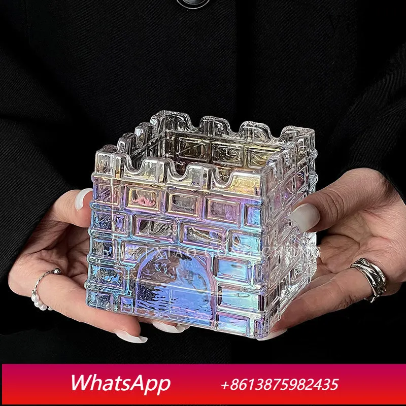 CX high-end castle glass trend personality creative light luxury home living room ornaments