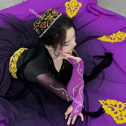 Xinjiang Uighur Dance Stage Performance Big Swing Practice Skirt National Dance Dress Mongolian Dance Folk Stage Performance