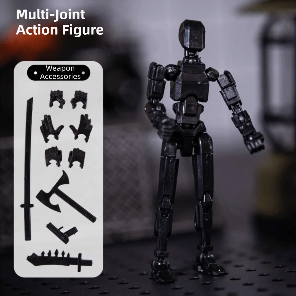 Poseable Model Multi-Jointed Robot Multi Joint Mobile Handheld Toy 3D Printed Mannequin Transformation Robot Movable Doll