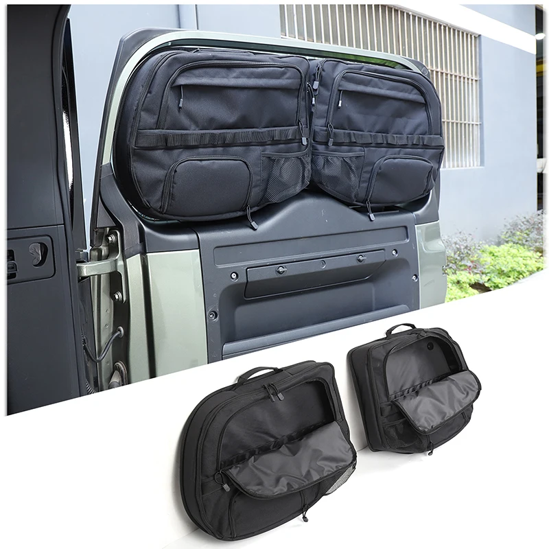 For Land Rover Defender 90 110 130 2020-2024 Car Tailgate Window Storage Bag Multi functional Tool Storage Bag Car Accessories