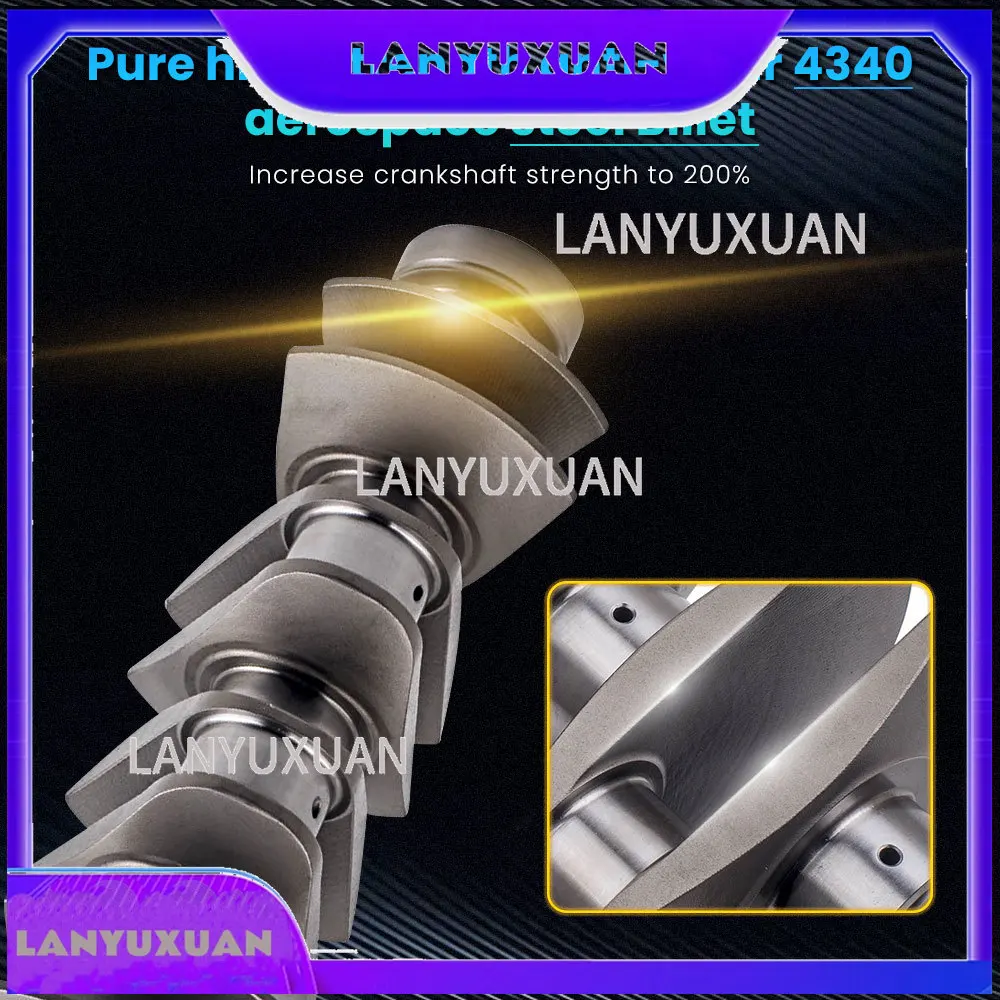 

2026 Billet Crankshaft Crank For Fiat Coupé FA/175 1993-2000 4340 EN24 1800HP 50.8mm TUV