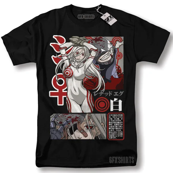 Футболка Deadman Wonderland Shiro с изображением аниме-персонажа для косплея