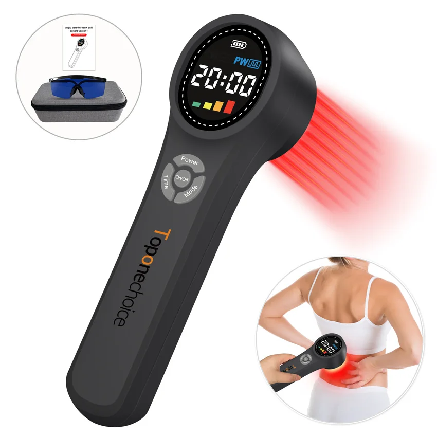 

24 Diodes 660nm+810nm+980nm Cold Laser Device for Arthritis Pain Near Infrared Light Therapy for Lower Back Herniated Disc