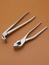 Professional Handmade Leather Pressurized Edge Flat Tongs DIY Handbag Wallet Making Pliers Mouth Width 38MM Steel Material