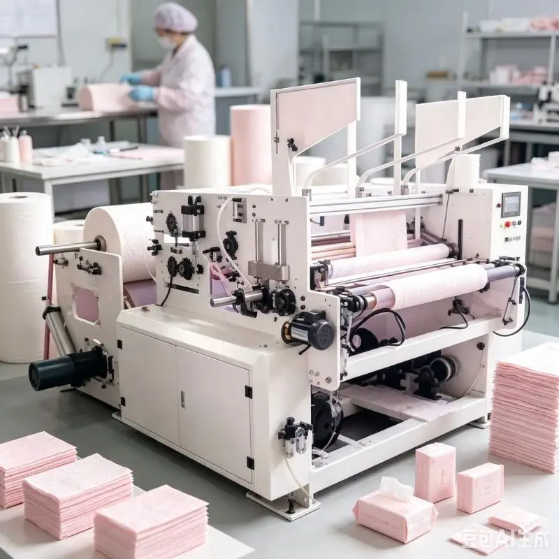 Toilet Tissue Converting Machine Customized Automatic Paper Roll Rewinding Embossing Industrial Manufacturing Equipment