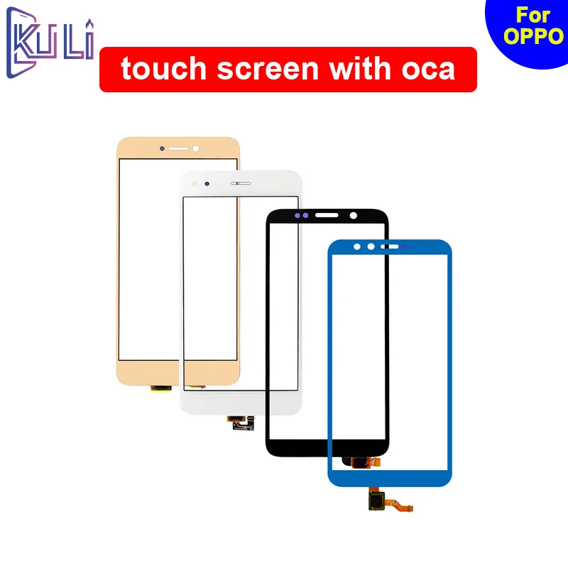 

KULI Cell Phone Repair For OPPO A 37 57 59 Y 55 66 67 51 53 69 V3 Max Replacement Parts Glass Touch Oca Screen Panel Film Clear