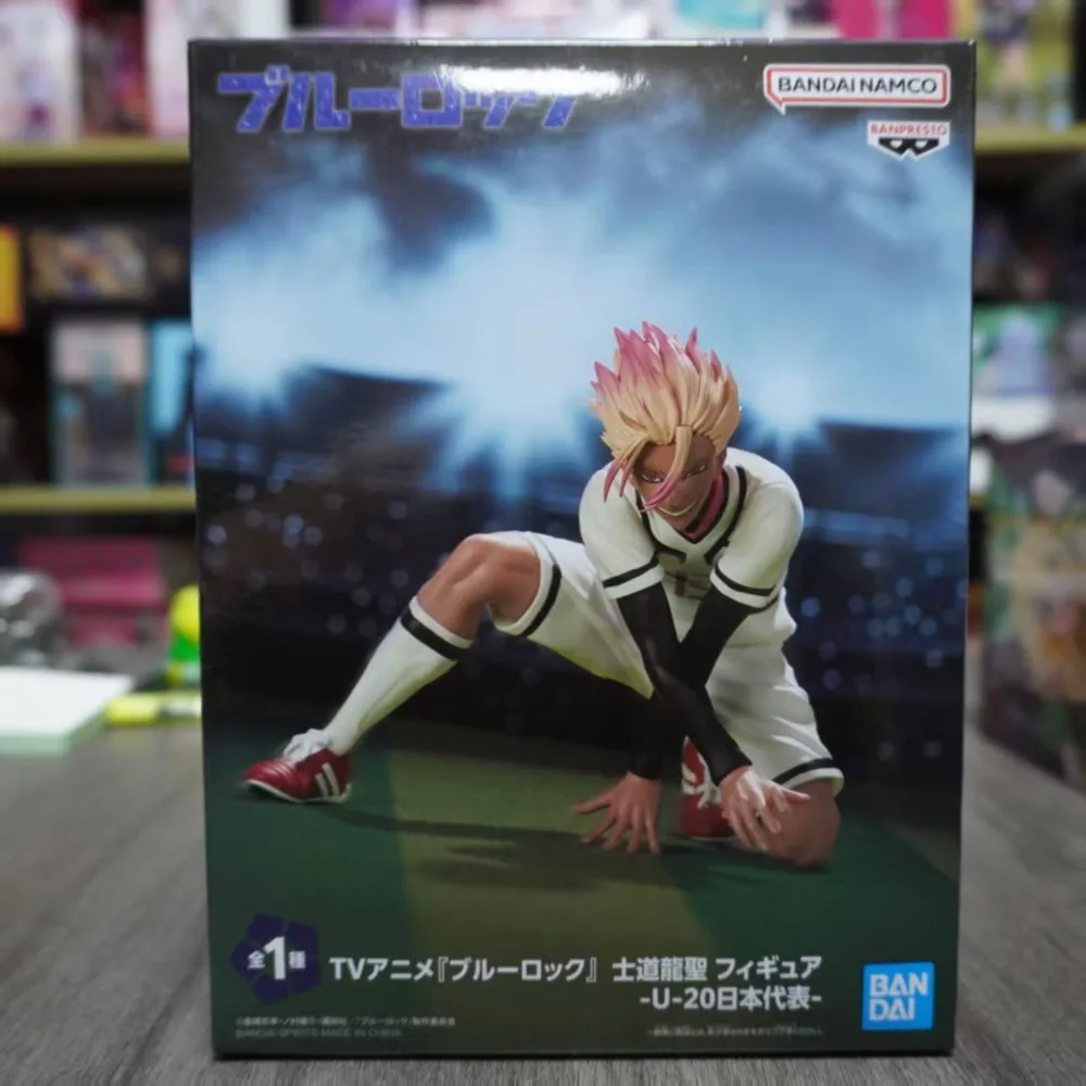 In Stock BANDAI Original Banpresto BLUE LOCK Shidou Ryuusei PVC Anime Character Model Toys Collection ornament Gifts
