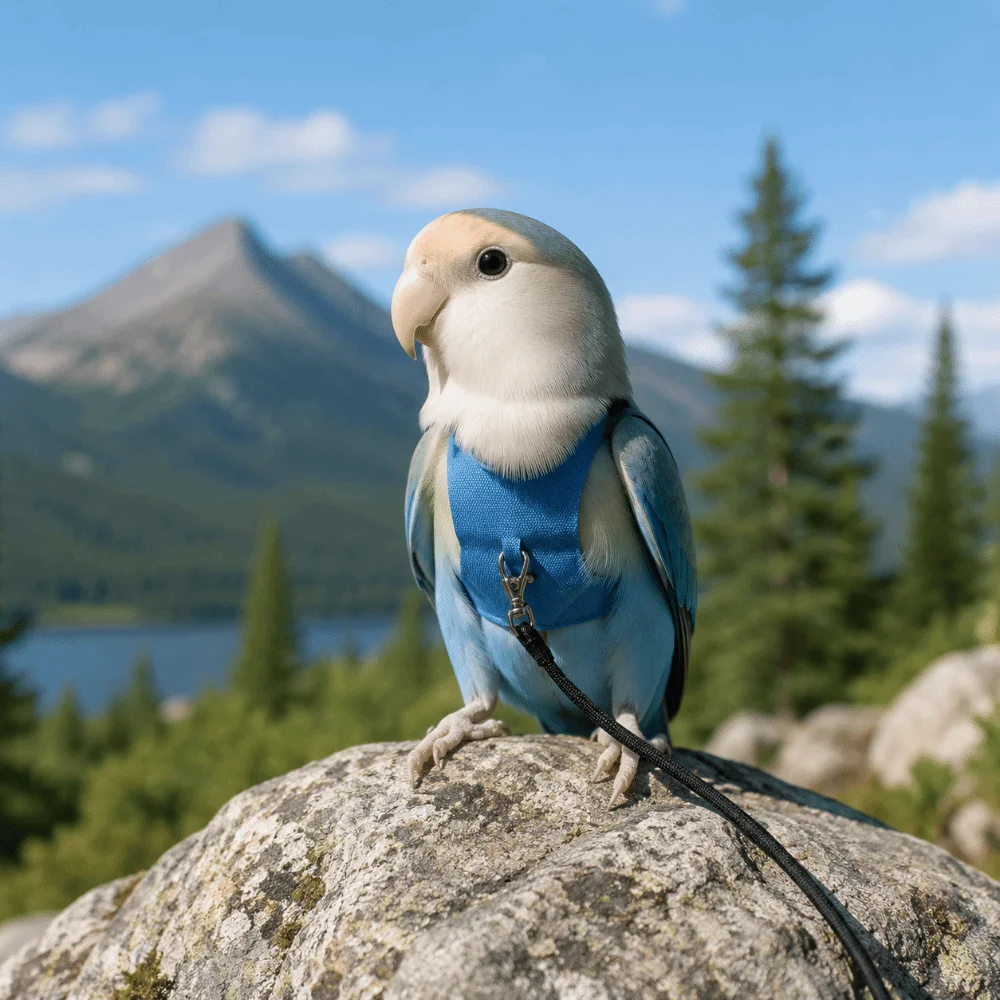 

Adjustable Parrot Flying Harness Cowboy Style Safety Bird Harness Vest Anti-loss Lightweight Bird Flight Suits Travel