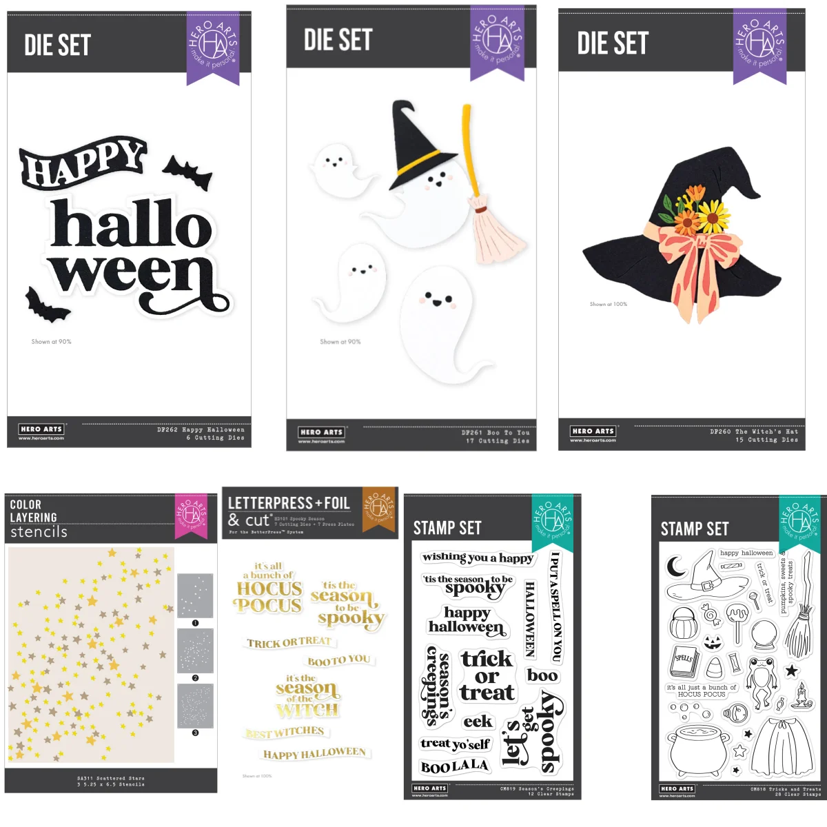 هالوين بو قبعة الساحرة موسم مخيف قطع معدنية يموت واضح Stamps Stencil الساخن احباط DIY بها بنفسك سجل القصاصات الحرفية الديكور