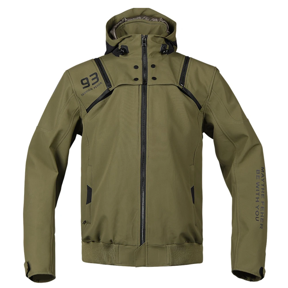 

Men's Biker Jacket Universal For All Seasons Motorcycle jackets Waterproof Men's Outerwear Loose And Comfortable