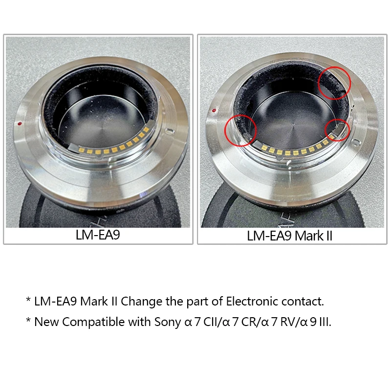 Techart LM-EA9 Mark II Auto Focus Lens Adapter for Leica M Zeiss ZM Voigtlander VM Lens to Sony E Camera A7IV/A7RV/A1/A7CR/A7CII