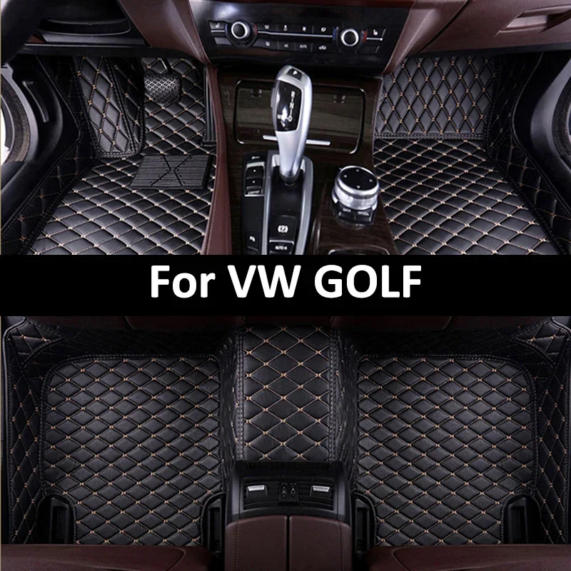

Custom Car Floor Mats For VW GOLF 6 7 8 Auto Carpets Foot Coche Accessories