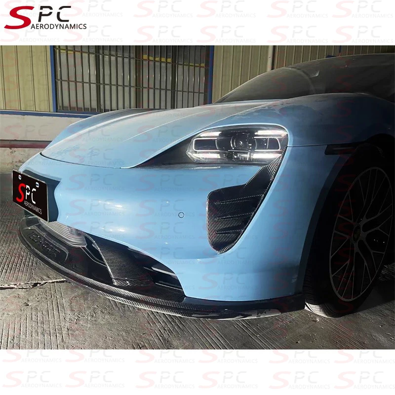 TT TC Style Carbon Fiber Body Kit For Taycan 2018-2022 Carbon Fiber Wind Spoiler Kit For  Taycan J1 Car Bumper Parts