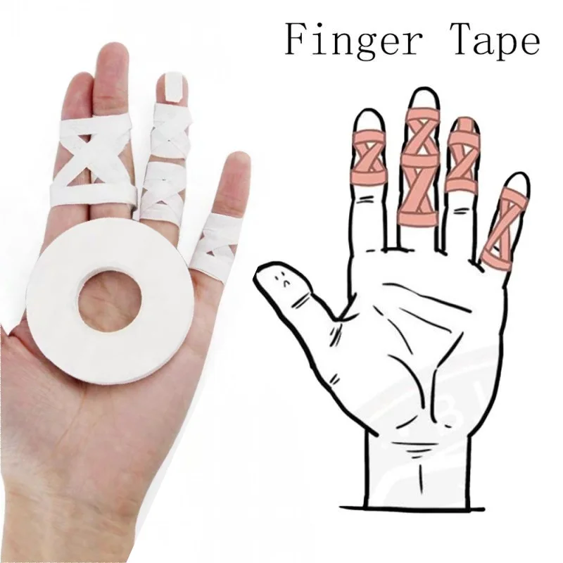 1Roll Jiu-Jitsu Elastic Bandage, Fingers Feet Tape, 1.25 CM X 10 Meters, Sports Bandage, Self-Adhesive Climbing Finger Tape