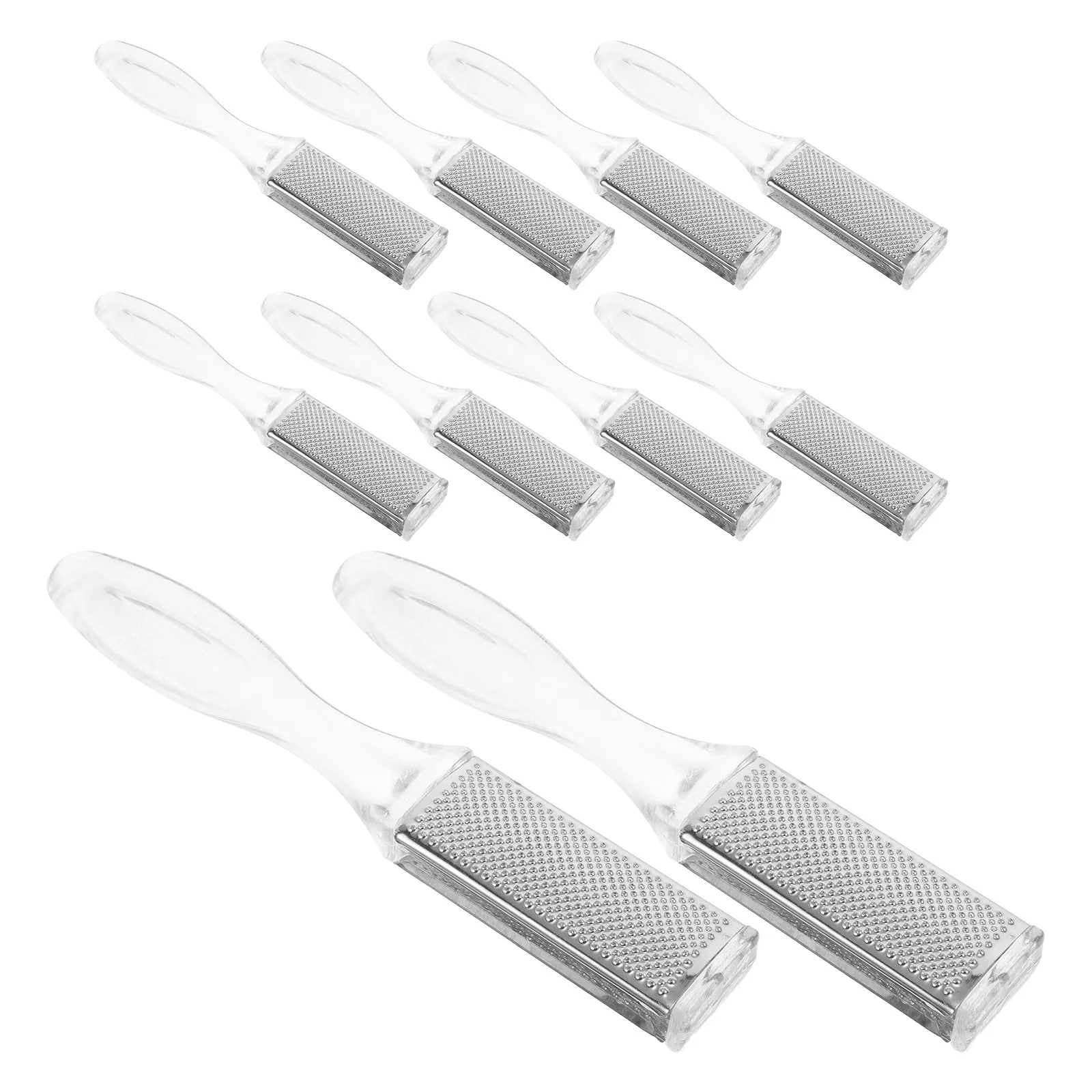 

10Pcs Foot Callous Remover Tool Stainless Steel Heel File Feet Care Kit Dead Skin Removal Manual Foot Exfoliator Professional