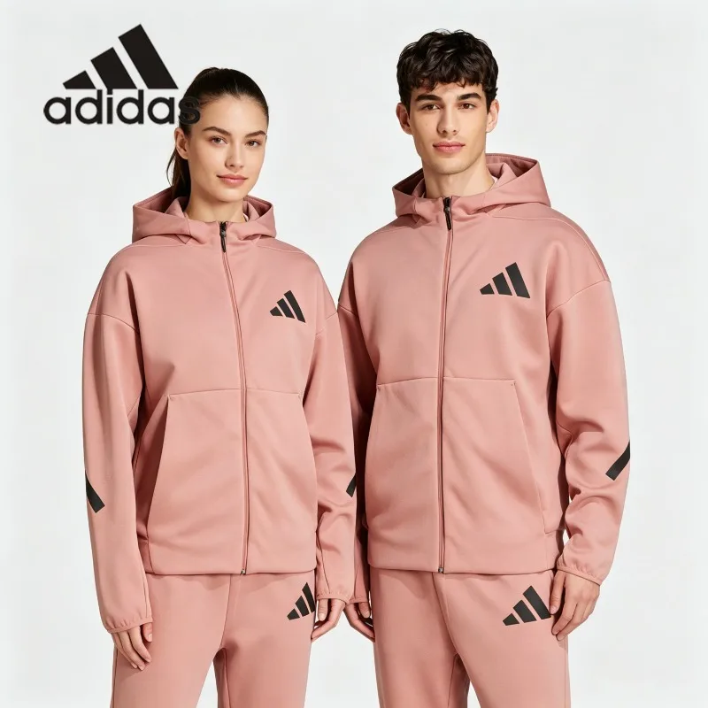 adidas Camo Hood Woven Jacket Spring Outdoor Hunting Camping Light Wind Outer TopJD2908 1PCS