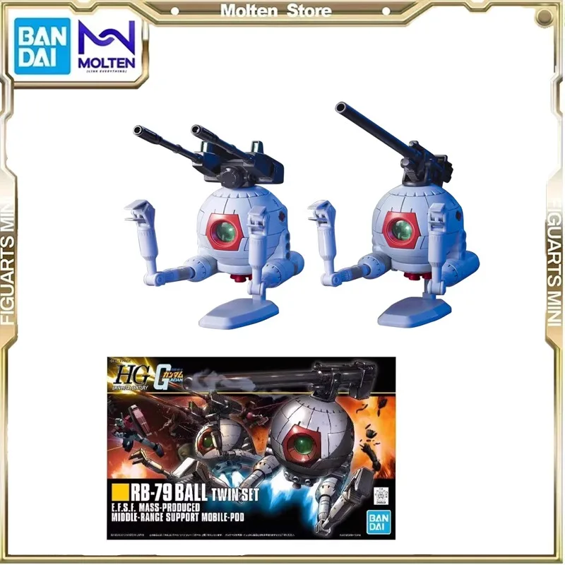 

In Stock Genuine BANDAI Assembly Model HGUC 1/144 RB-79 BALL TWIN SET Action Figure Collect Ornaments