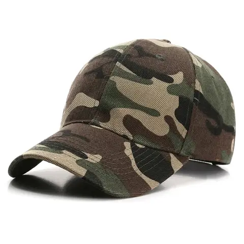 Unisex Camouflage Baseball Cap Classic Dark Green Dad Hat Breathable Adjustable Tactical Hats For Women Men