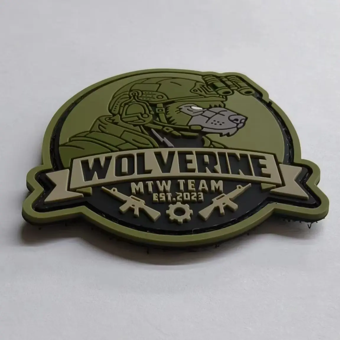 Custom Logo Cartoon Hook and Loop Patches Sew Iron on Soft Embossed 3D Garment Rubber PVC Patch for Hats and Garment view 5