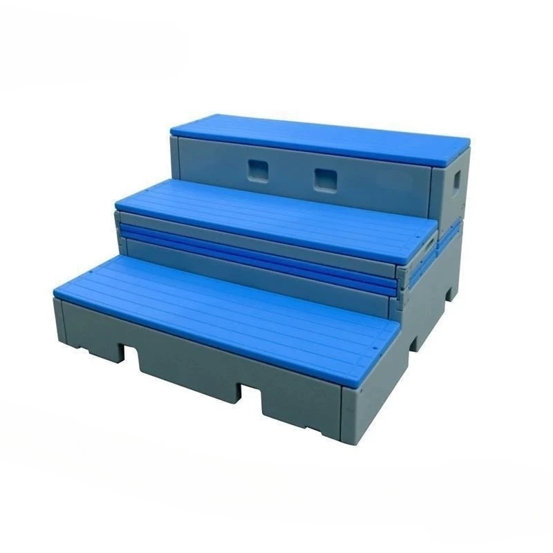 Step PE step folding mobile school flip plastic chorus three layers