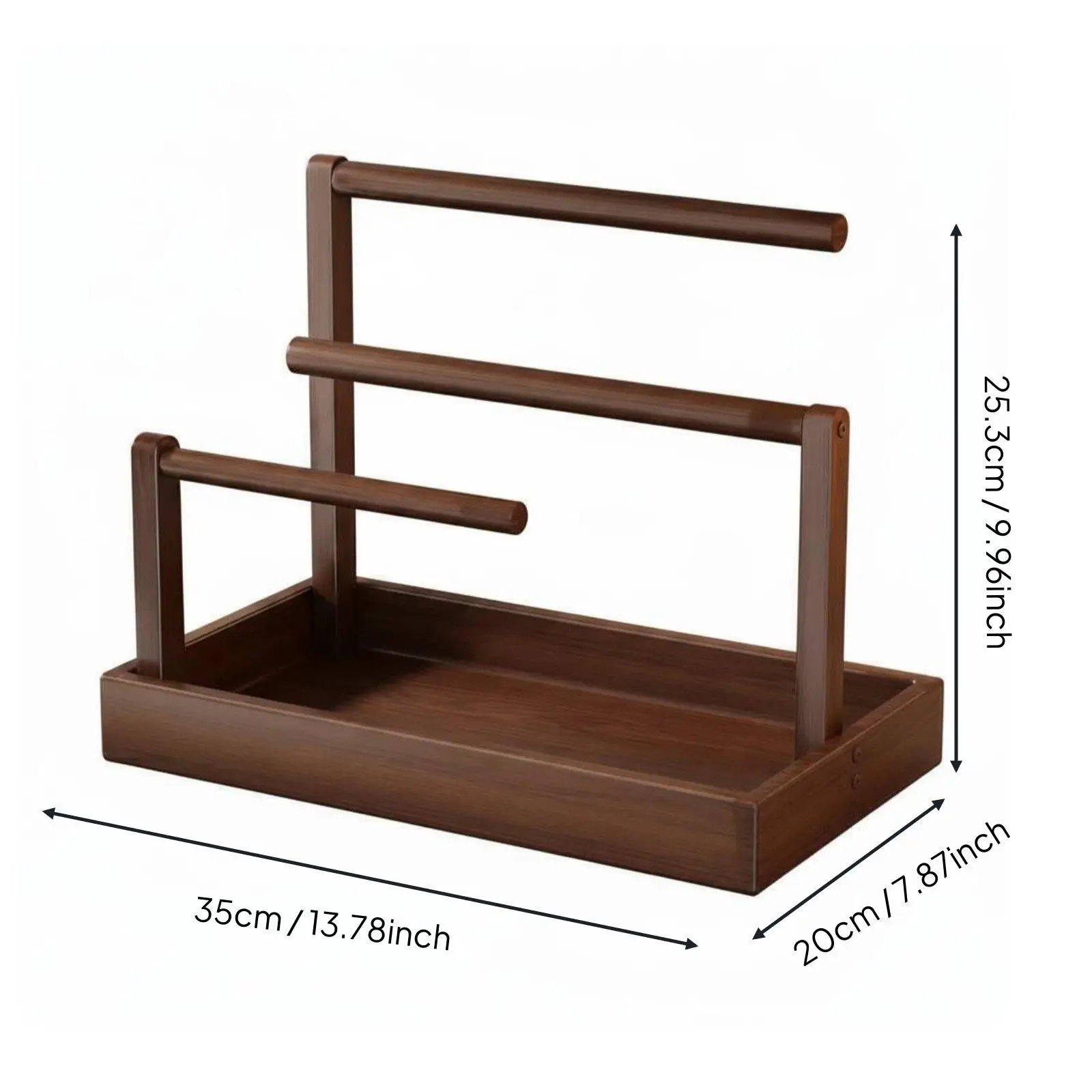Multi-tier Jewelry Organizer Vintage Style Showcase for Necklaces Bracelets Earrings Retail and Home