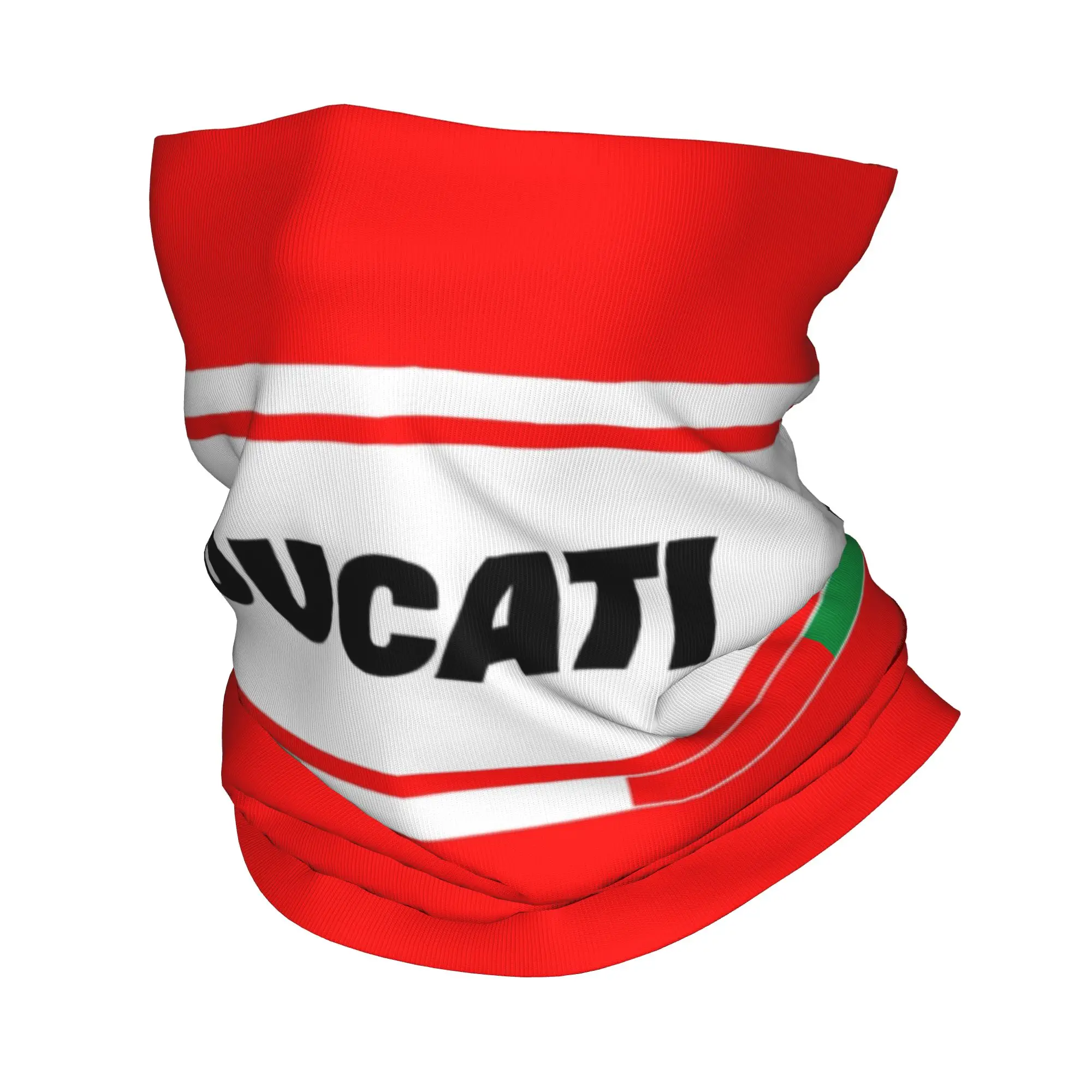 Maßgefertigter Ducati Motorrad-Bandana Halswärmer für Männer und Frauen Winter Wandern Ski Schal Gaiter Rennteam Gesichtsbedeckung