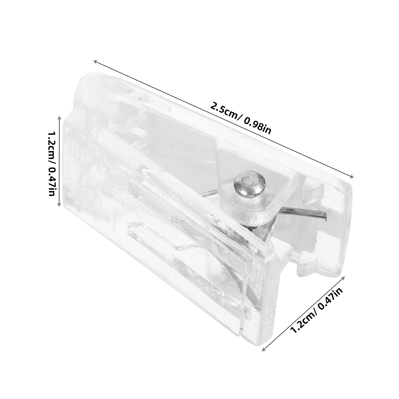 10 Pcs Badge Holder Reel Extra Large Binder Clips for Single Sided Adhesive Work