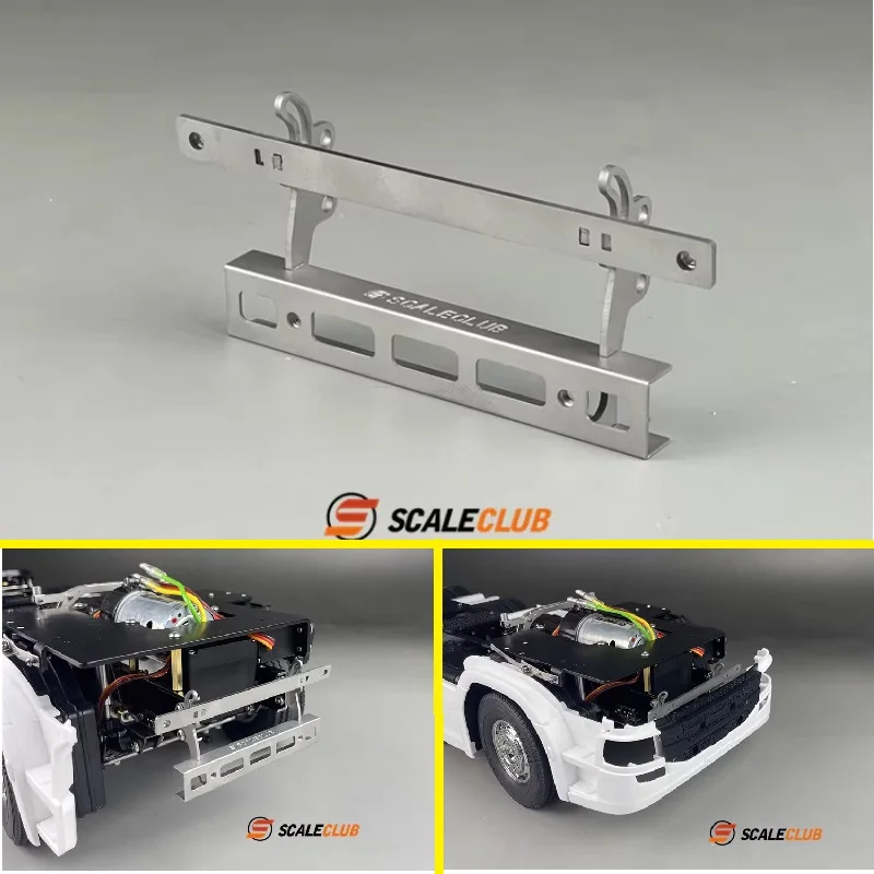 Scaleclub Model 1/14 Front Swivel Bracket Flip Hinge For Tamiya Lesu For Scania Man Actros VOLVO Parts Rc Accessories