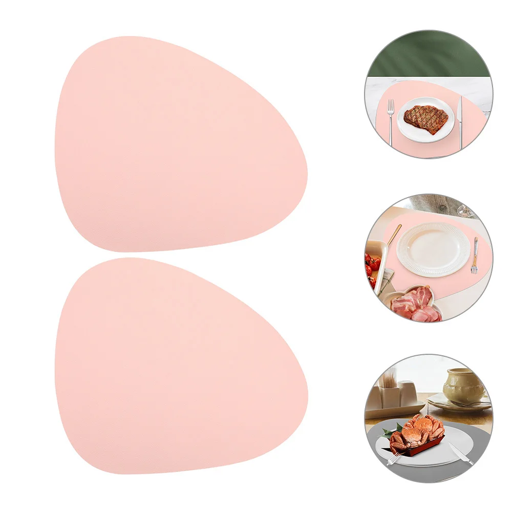 2 قطعة شكل البيض طاولة طعام المفارش البلاستيكية قابل للغسل عشاء حصيرة حفلة مطعم ديكور المنزل