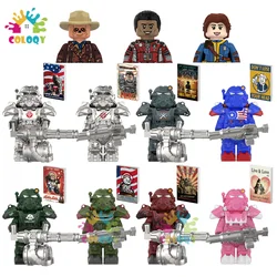 Kids Toys  BoS Game T60 Power Armor Building Blocks Iron Armor Soldiers Mini Action Figures Toys For Kids Christmas Gifts