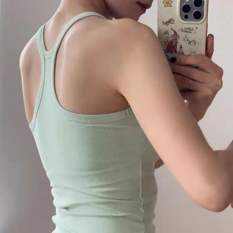 Women Quick Dry Stretch Seamless Sports Bra I‑Shape Back Padded Shockproof Yoga Vest for Gym Workout Running Pilates Fitness