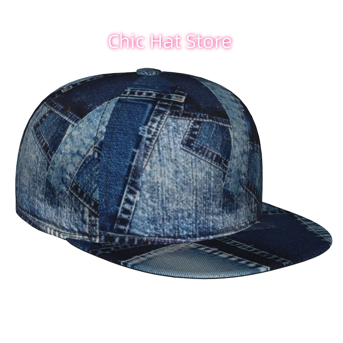 Men' & Women' 3D Full Print Flat Bill Snapback Hat - Adjustable Baseball Cap with All-Over Positioning Technology, Breathable Li