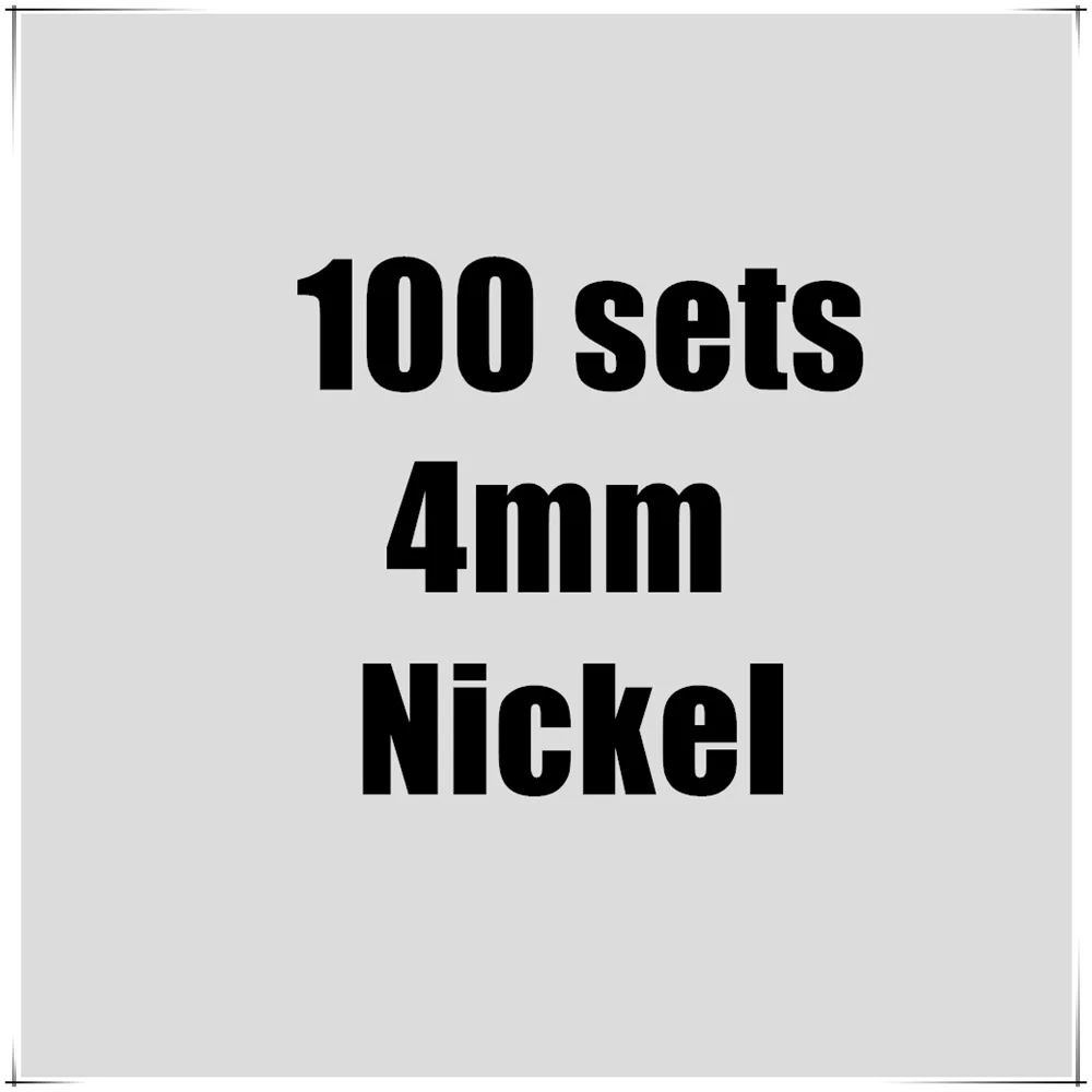 100 stks/pak Metalen Oogjes Grommets 3 MM 4 MM 5 MM voor Leather Craft DIY Scrapbooking Schoenen Mode Praktische Accessoires