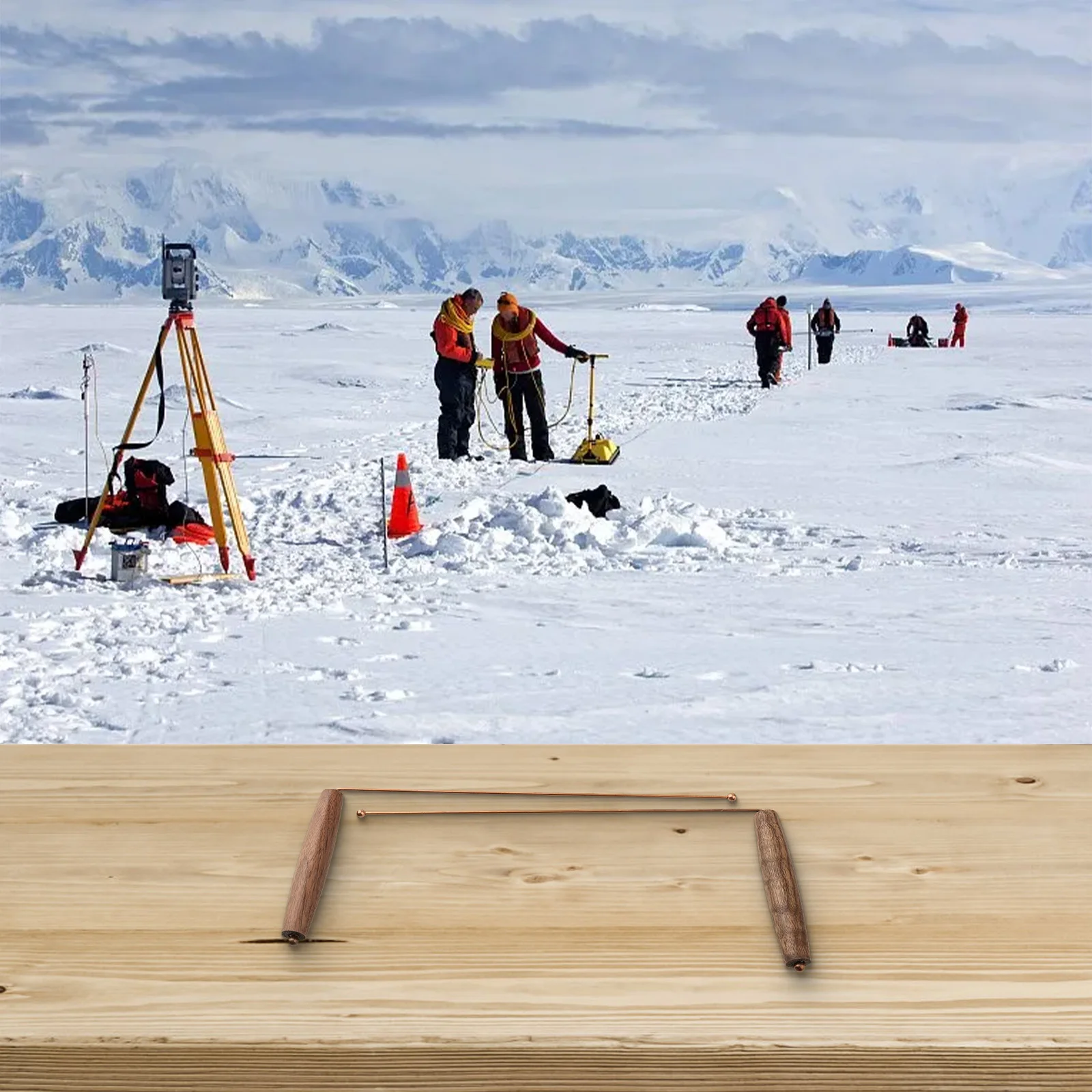 Инструмент для гадания медь 99,9 Медь, материал 12,6 х 5,12 х 0,79 дюйма, отлично подходит для поиска воды.