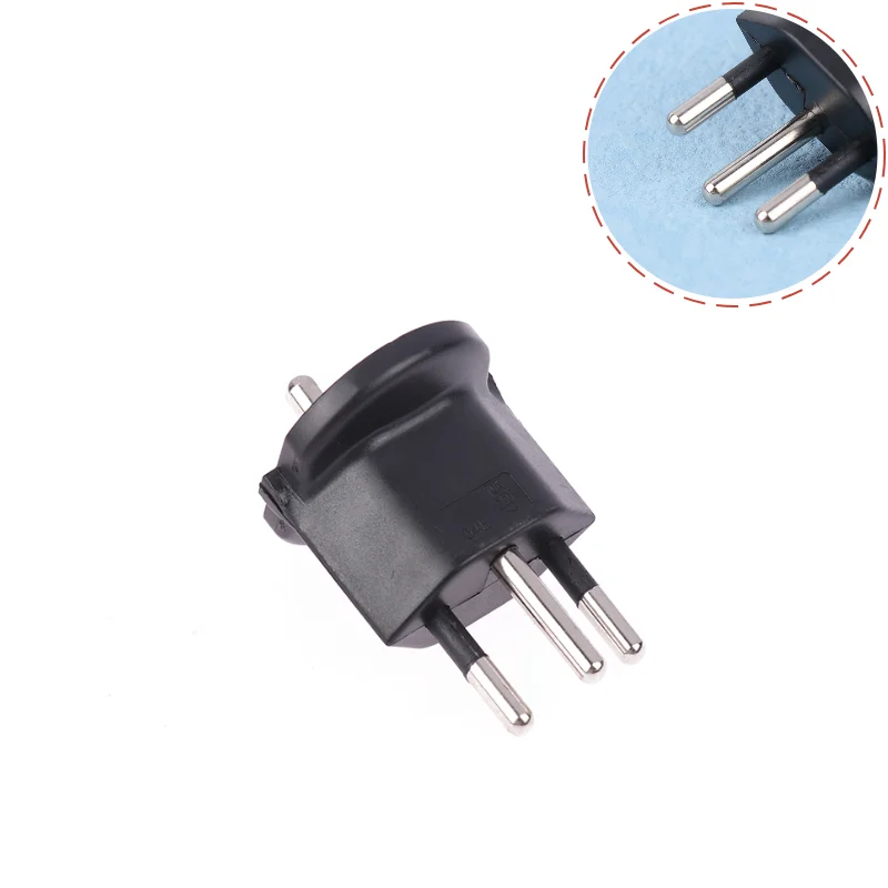 1Pc Plug Travel Adapter Europe German TO Swiss Plugs 10A 250V Power Plug EU To Switzerland Electrical Plug Adapter