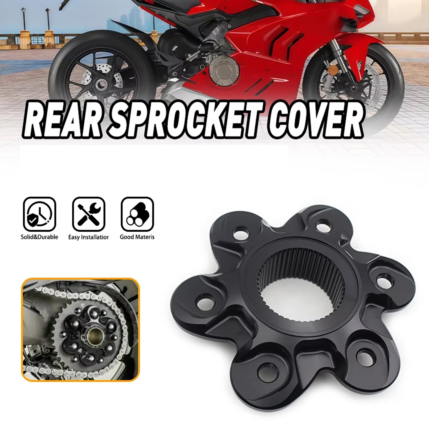 

Задняя звездочка мотоцикла, фланцевая крышка для Ducati Diavel 1200 1260 S Xdiavel 1262 Streetfighter 848 Panigale V4 Sbk 848 Evo