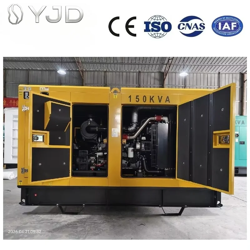 Grupo Gerador Diesel 120kw 150kva Canopy Type Generator 6BTAA5.9-G2 Engine 50hz Staford Brushless 200kw 220kw 250kw 275kw 300kw