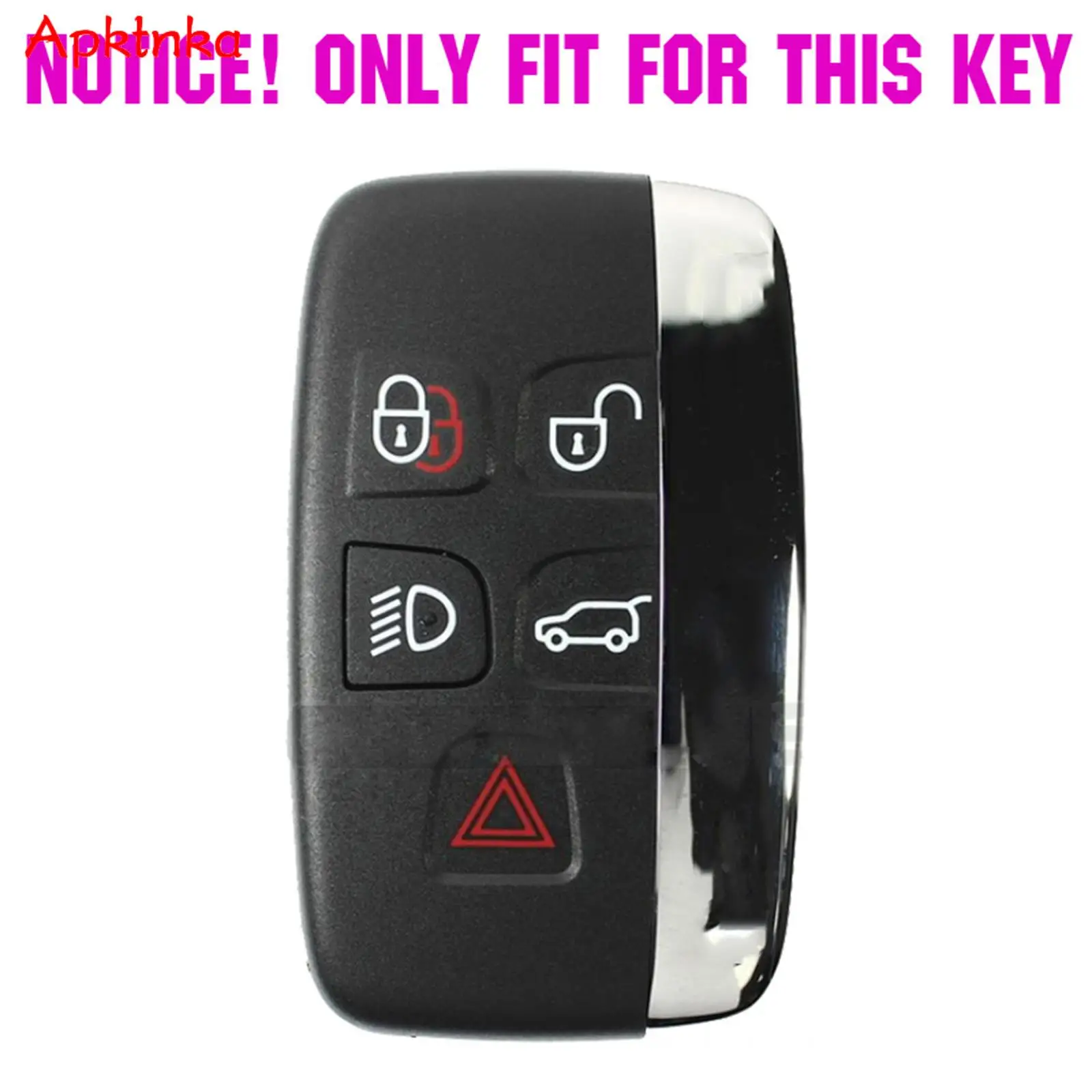 For Land Rover Range Rover Vogue Discovery Jaguar F Pace Type XJ Silicone Key Case Fob Cover 5 Button Rubber Remote Shell Skin