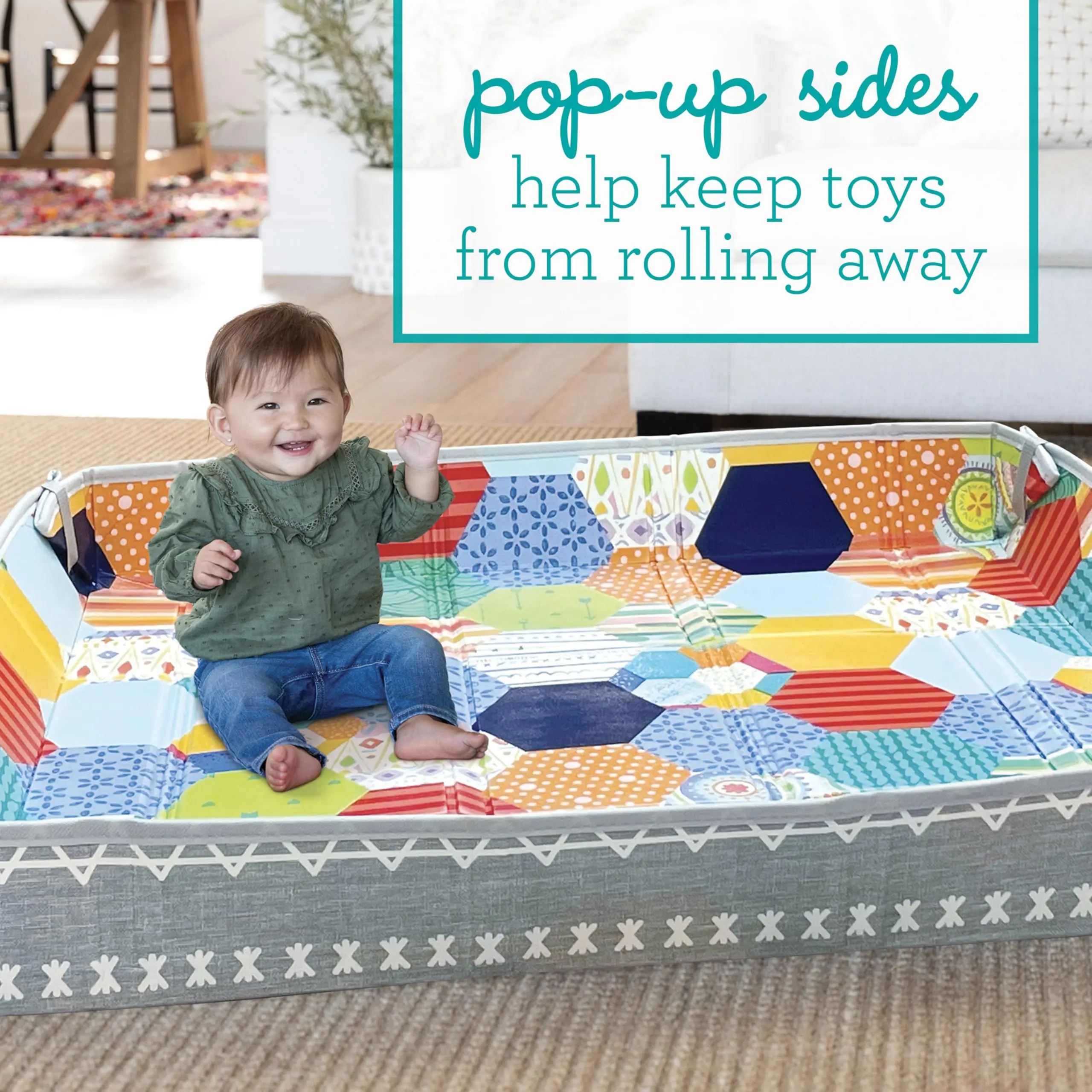 

Foldable Soft Foam Play Mat, Baby Play Mat for Tummy Time, Lightweight, Easy To Store, Wipeable, Multicolor XPE Crawling Mat