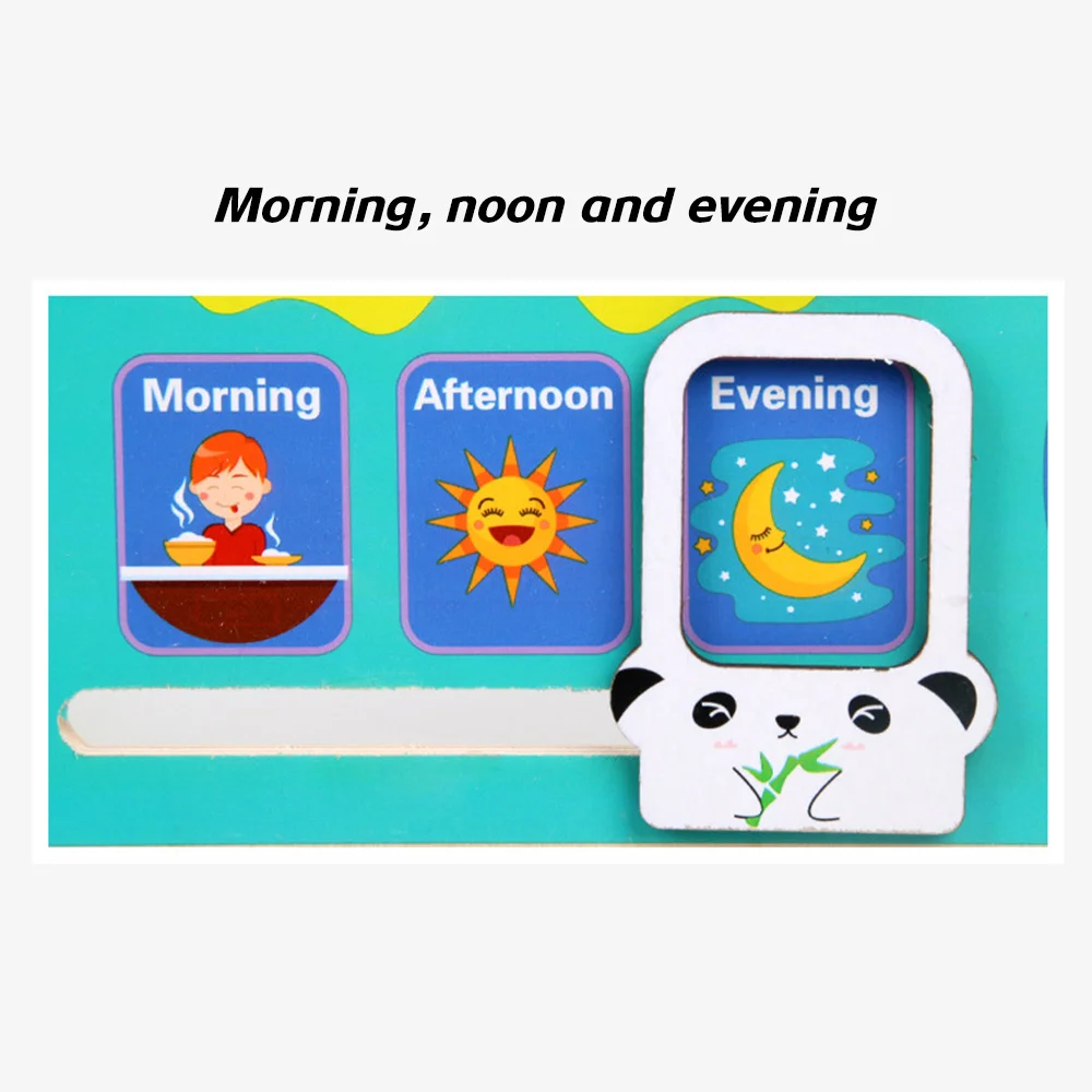 Horloge d'enseignement en bois 7 en 1, jouet éducatif préscolaire, cadeaux pour enfants garçons et filles