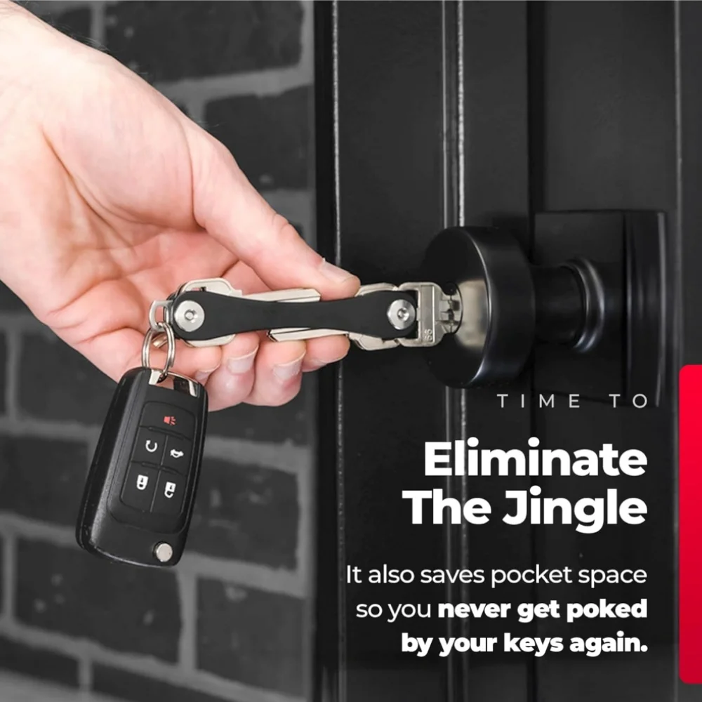 منظمات محمولة لسهولة تخزين المفاتيح المتعددة والخدوش والحفاظ علىها أنيق ومرتب #3