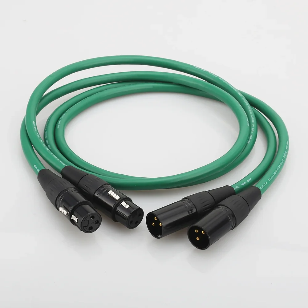 Pair McIntosh 2328 Hifi Silver-plated 2XLR Cable High Quality 6N OFC HIFI XLR Male to Female Audio Cable