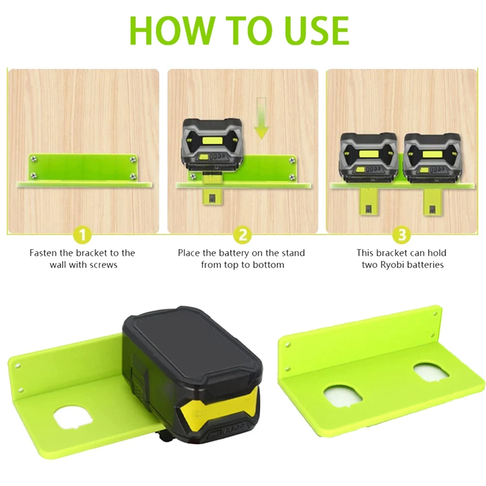 For Battery Hanger Holder 18V Battery Drill Mount Dock Case Suitcase for the Storage Accessories 10Pcs