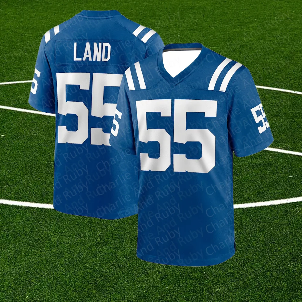 Jersey No.16/55/78 Ashton Dulin Isaiah Land Ryan Kelly Indianapolis Colts Jersey Blue Trend Fashion Sport Clothing Tops