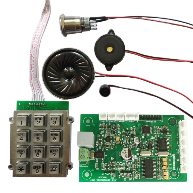 Hands free telephone kits with standard 12 keys keypad